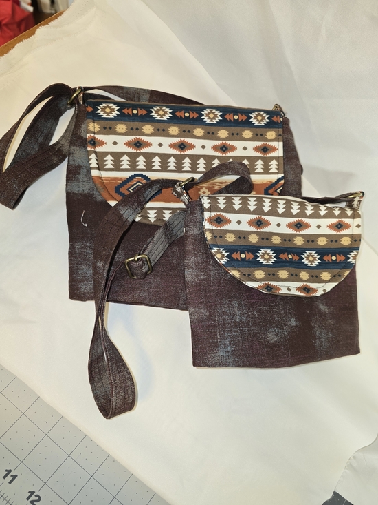 Sewn By Jo Handbags - Mommy And Me Matching Sets Of Southwestern Print Crossbody